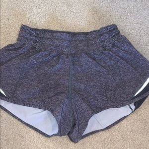 Heathered Gray Lululemon Hotty Hot Shorts